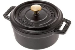 Staub Mini Cocotte - Cocotte 10cm, 0,25L, Negro