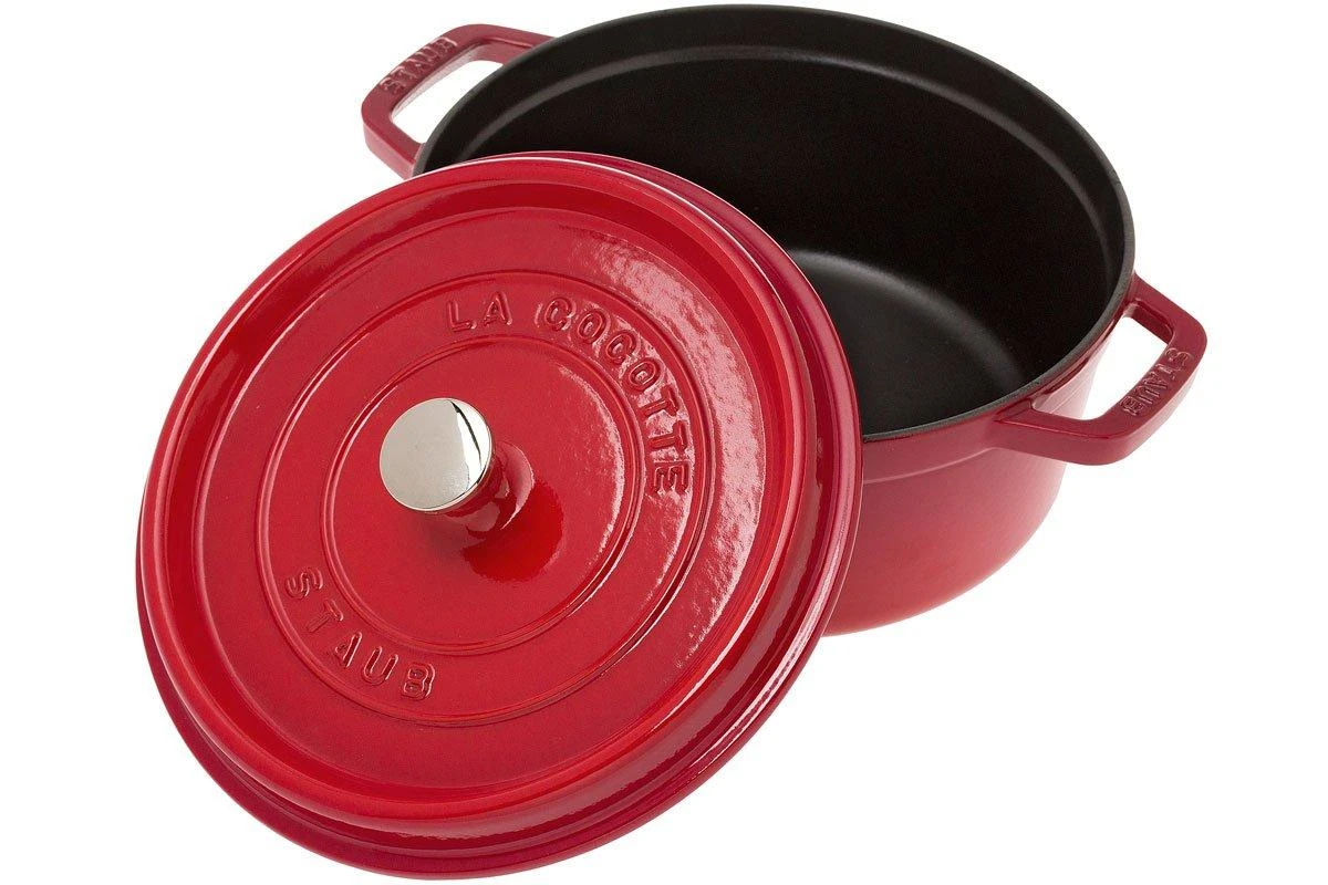 Staub Cocotte - Cocotte 24cm, 3,8L, Rojo 4 Staub Cocotte - Cocotte 24cm, 3,8L, Rojo - Imagen 2