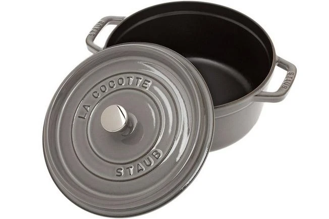Staub Cocotte - Cocotte 24cm, 3,8L, Gris 4 Staub Cocotte - Cocotte 24cm, 3,8L, Gris - Imagen 2