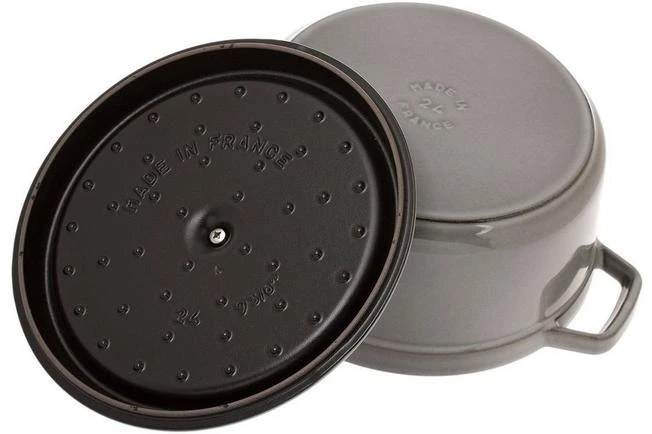 Staub Cocotte - Cocotte 24cm, 3,8L, Gris 5 Staub Cocotte - Cocotte 24cm, 3,8L, Gris - Imagen 3