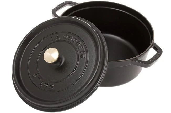 Staub Cocotte - Cocotte 24cm, 3,8L, Negro 4 Staub Cocotte - Cocotte 24cm, 3,8L, Negro - Imagen 2