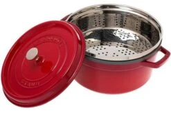 Staub Cocotte - Cocotte 26cm, 5,2L, Rojo Con Bandeja De Vapor 7 Staub Cocotte - Cocotte 26cm, 5,2L, Rojo Con Bandeja De Vapor -Kinifeses Comercio SB1133806 02 staub sb1133806 02 1