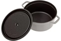 Staub Cocotte - Cocotte 26cm, 5,2L, Gris Con Bandeja De Vapor -Kinifeses Comercio SB1133818 03 staub sb1133818 03
