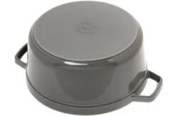 Staub Cocotte - Cocotte 26cm, 5,2L, Gris Con Bandeja De Vapor -Kinifeses Comercio SB1133818 04 staub sb1133818 04 1