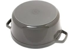 Staub Cocotte - Cocotte 26cm, 5,2L, Gris Con Bandeja De Vapor -Kinifeses Comercio SB1133818 04 staub sb1133818 04