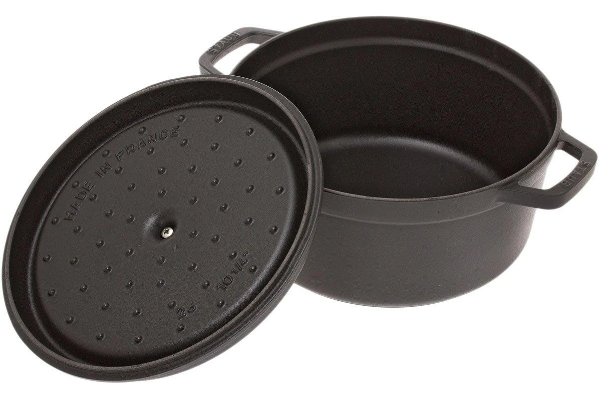Staub Cocotte - Cocotte 26cm, 5,2L, Negro Con Bandeja De Vapor 5 Staub Cocotte - Cocotte 26cm, 5,2L, Negro Con Bandeja De Vapor - Imagen 3