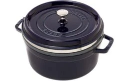 Staub Cocotte- Cocotte 26cm, 5,2L, Azul Con Bandeja De Vapor