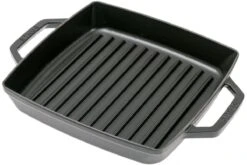 Staub Parrilla 23cm Rectangular, Negro