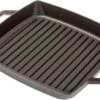 Staub Parrilla 28cm Rectangular, Negro -Kinifeses Comercio SB12012823 01 staub sb12012823 01