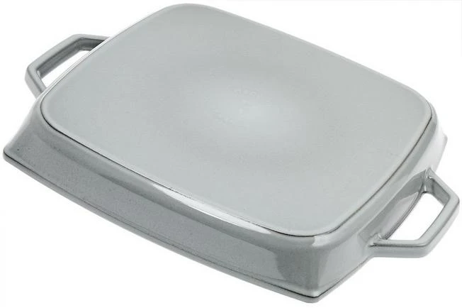 Staub Parrilla 33cm Rectangular, Gris 4 Staub Parrilla 33cm Rectangular, Gris - Imagen 2