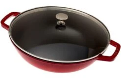 Staub Sartén Wok Pequeño 30 Cm, 4,4L, Rojo