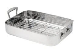 Skottsberg Stainless Steel 7262312, Bandeja De Horno Con Rejilla, 35 X 25 Cm