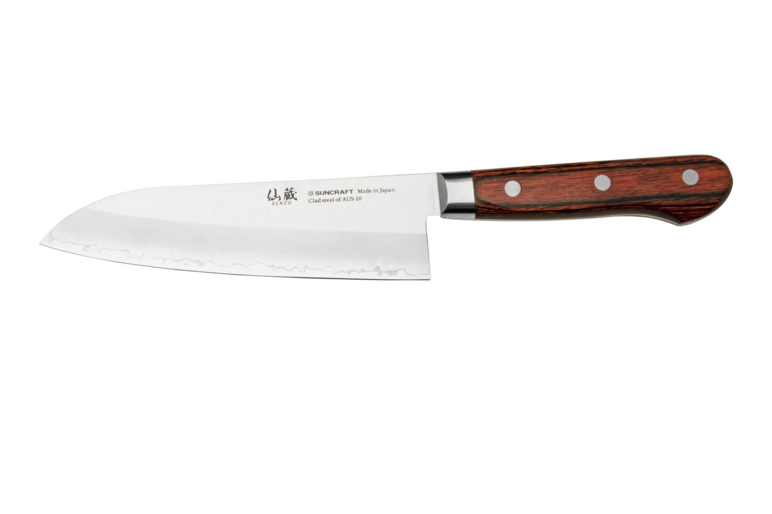 Suncraft Senzo Clad AS-01 Santoku 16,5 Cm 3 Suncraft Senzo Clad AS-01 Santoku 16,5 Cm