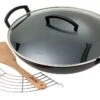 Spring Sartén Wok Hierro Fundido Con Tapa De Vidrio, 35 Cm -Kinifeses Comercio SX1692120635 01 spring sx1692120635 01