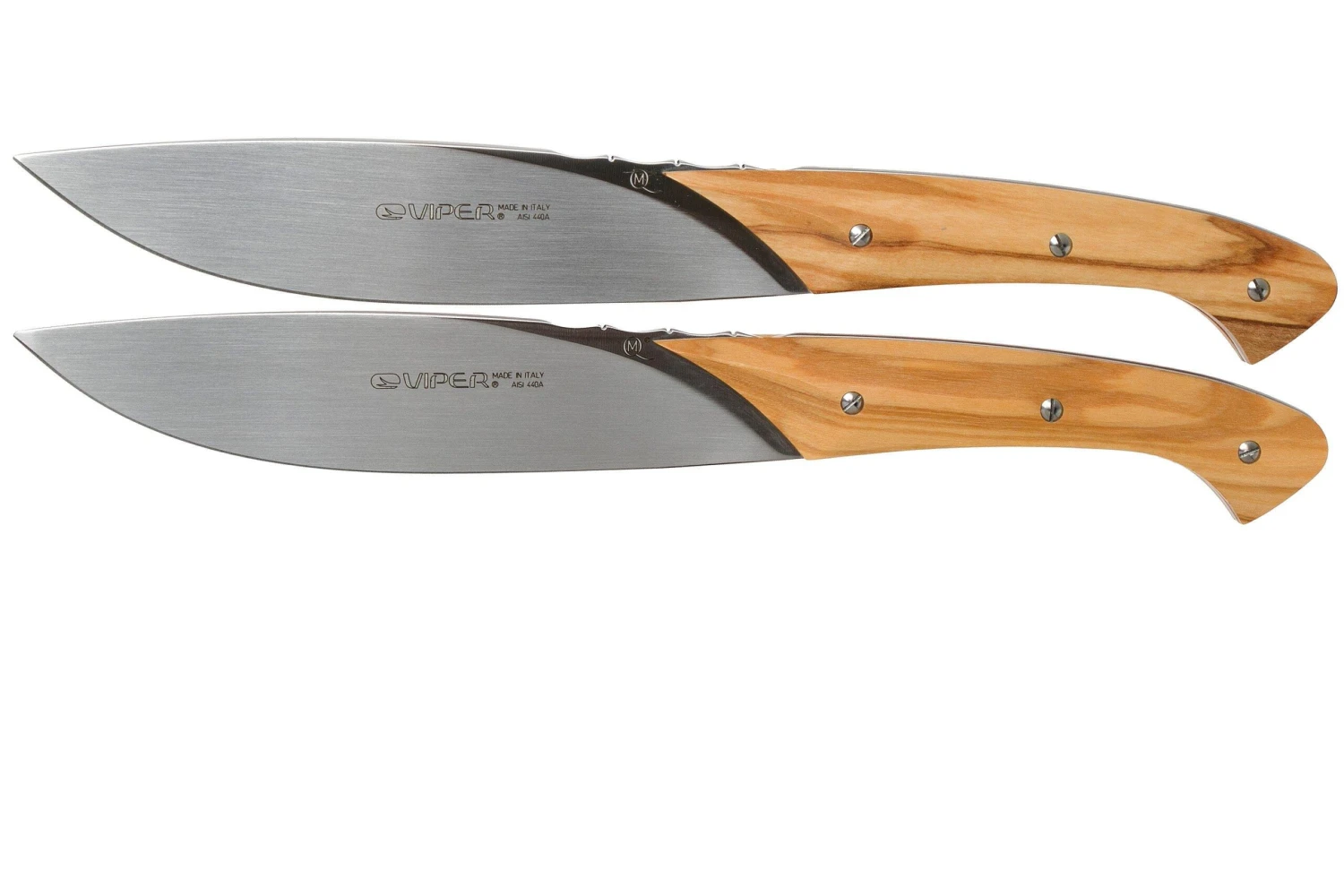 Viper Fiorentina Juego De Cuchillos Para Carne De Madera De Olivo 2-piezas, VT7500-02UL 3 Viper Fiorentina Juego De Cuchillos Para Carne De Madera De Olivo 2-piezas, VT7500-02UL