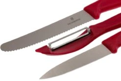 Victorinox SwissClassic Cuchillo De Verduras Rojo, Set De 3, 6.7111.31 -Kinifeses Comercio VT6 7111 31 03 victorinox vt6 7111 31 03