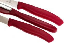 Victorinox SwissClassic Cuchillo De Verduras Rojo, Set De 3, 6.7111.31 -Kinifeses Comercio VT6 7111 31 04 victorinox vt6 7111 31 04