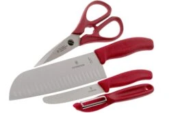 Victorinox SwissClassic 6.7131.4G 4-piezas Juego De Cuchillos De Cocina, Rojo -Kinifeses Comercio VT6 7131 4G 03 victorinox