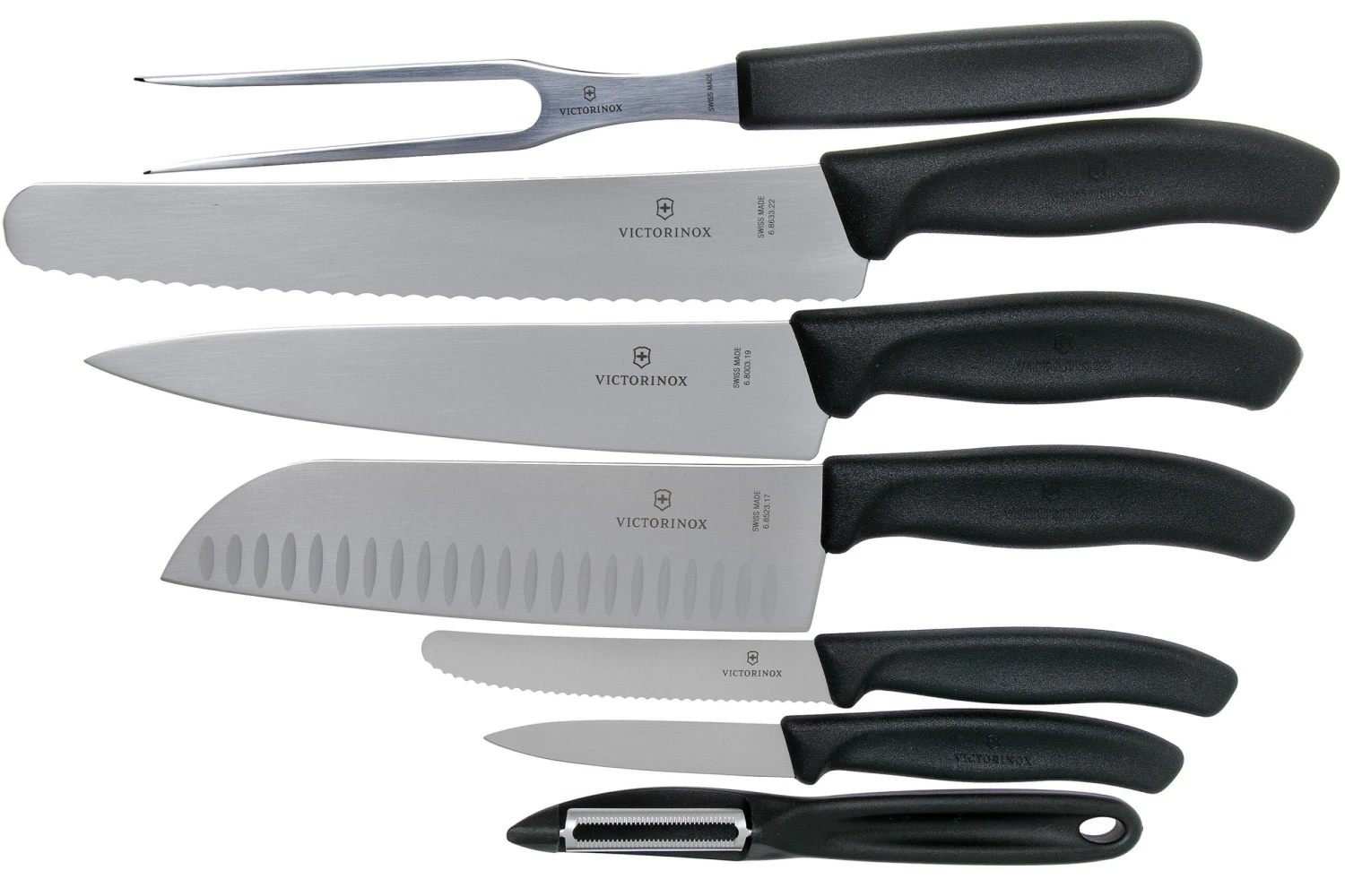 Victorinox SwissClassic 6.7133.7G 7-piezas Juego De Cuchillos De Cocina, Negro 3 Victorinox SwissClassic 6.7133.7G 7-piezas Juego De Cuchillos De Cocina, Negro