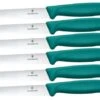Victorinox Swiss Classic Steak & Pizza Knife 6.7234.6C1 Wavy, Green, Set De 6 Cuchillos Dentados Para Carne -Kinifeses Comercio VT6 7234 6C1 01 victorinox