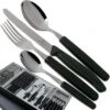 Victorinox SwissClassic 6.7833.24, Juego De Cubiertos De 24 Piezas Con Cuchillo Para Tomates, Negro