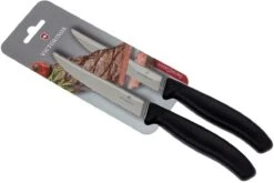 Victorinox SwissClassic Cuchillo Para Carne/-pizza Negro, Set De 2, 6.7933.12B -Kinifeses Comercio VT6 7933 12B 05 victorinox vt6 7933 12b 05