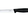 Victorinox Swiss Classic Steak & Pizza Knife 6.7933 Wavy, Black, Cuchillo Dentado Para Carne, 12 Cm