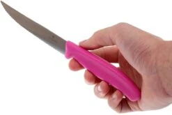 Victorinox SwissClassic Cuchillo Para Carne/-pizza Rosa, Set De 2, 6.7936.12L5B -Kinifeses Comercio VT6 7936 12L5B 04 victorinox steakmes roze vt vt6 7936 12l5b 04