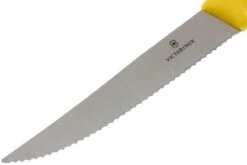 Victorinox SwissClassic Cuchillo Para Carne/-pizza Amarillo, Set De 2, 6.7936.12L8B -Kinifeses Comercio VT6 7936 12L8B 02 victorinox steakmes geel vt vt6 7936 12l8b 02