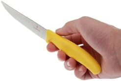 Victorinox SwissClassic Cuchillo Para Carne/-pizza Amarillo, Set De 2, 6.7936.12L8B -Kinifeses Comercio VT6 7936 12L8B 04 victorinox steakmes geel vt vt6 7936 12l8b 04