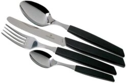 Victorinox Swiss Modern 6.9093.11W.24, Set De Cubiertos De 24 Piezas Con Cuchillo Para Tomates, Negro