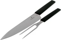 Victorinox Swiss Modern Cuchillo Para Trinchar Y Tenedor Para Carne, Negro -Kinifeses Comercio VT6 9093 21G 03 victorinox