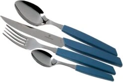 Victorinox Swiss Modern 6.9096.12W2.24, Set De Cubiertos De 24 Piezas Con Cuchillo Para Carne, Azul
