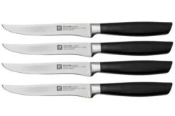Zwilling All Star 1022589, Juego De 4 Cuchillos Para Carne, Negro