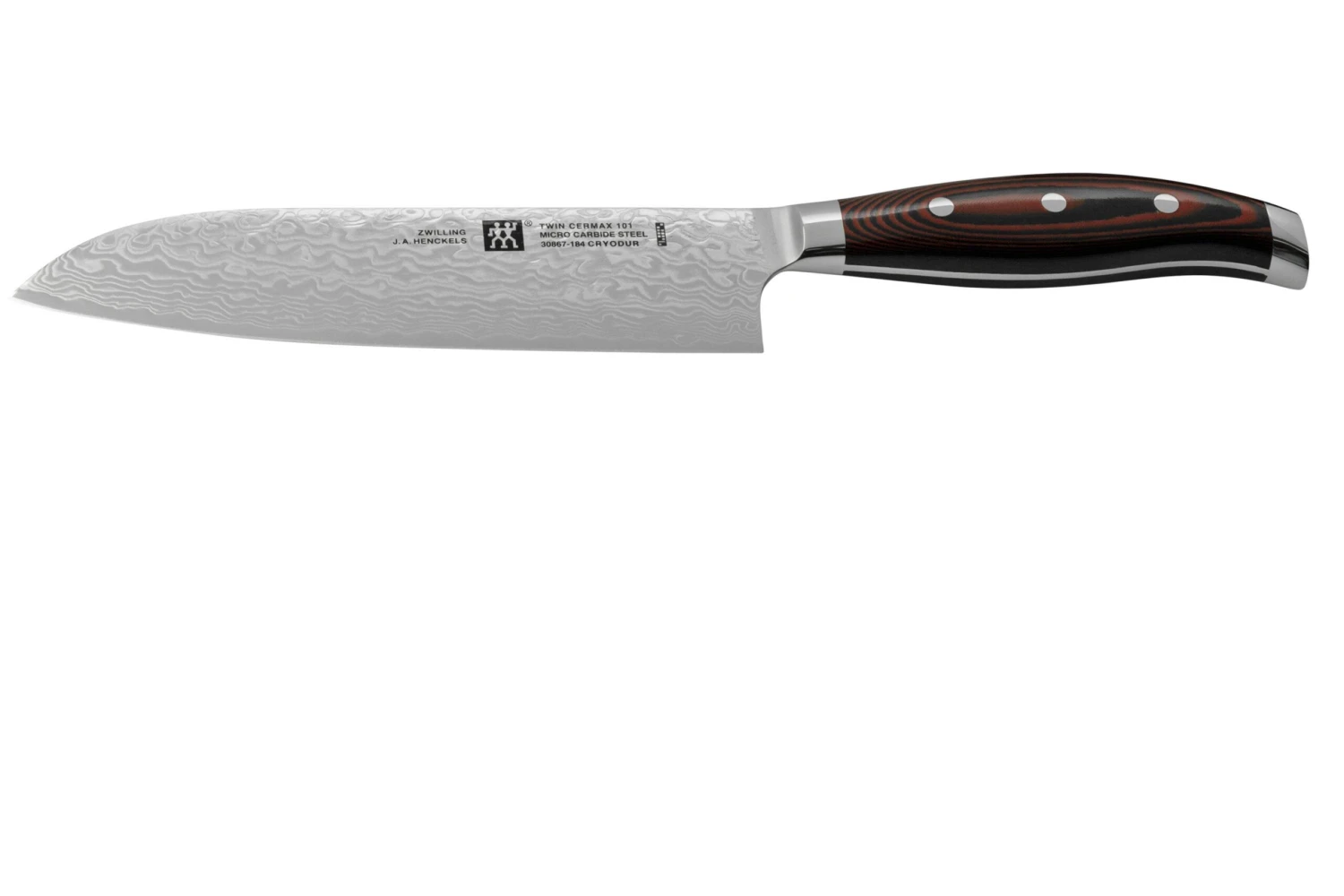 Zwilling Twin Cermax 30867-184-0, Santoku De Acero Damasco De 133 Capas, 18 Cm 3 Zwilling Twin Cermax 30867-184-0, Santoku De Acero Damasco De 133 Capas, 18 Cm