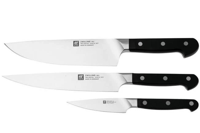 Zwilling 38430-007 Pro Juego De Cuchillos, 3 Piezas 3 Zwilling 38430-007 Pro Juego De Cuchillos, 3 Piezas